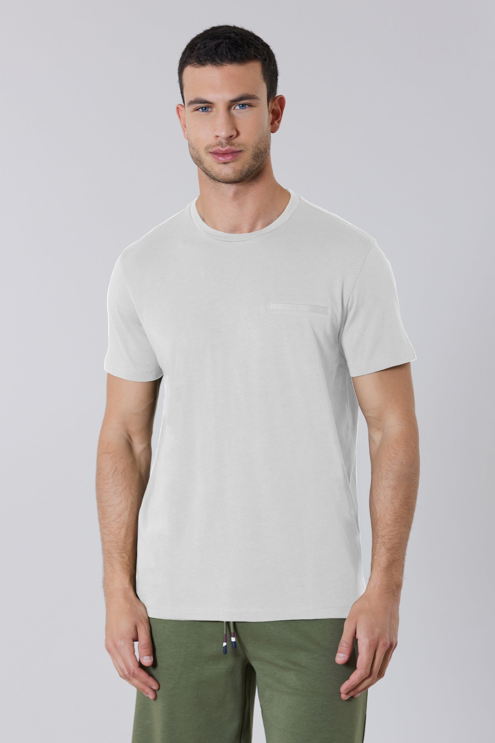 T-shirt a maniche corte in misto cotone e lyocell premium quality