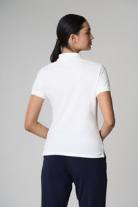 Polo a maniche corte in cotone stretch micropiquet