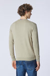 Maglia girocollo cotone e cashmere