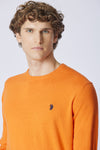 Maglia girocollo cotone e cashmere