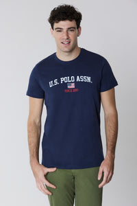 T-shirt a maniche corte in cotone con stampa U.S. Polo Assn.