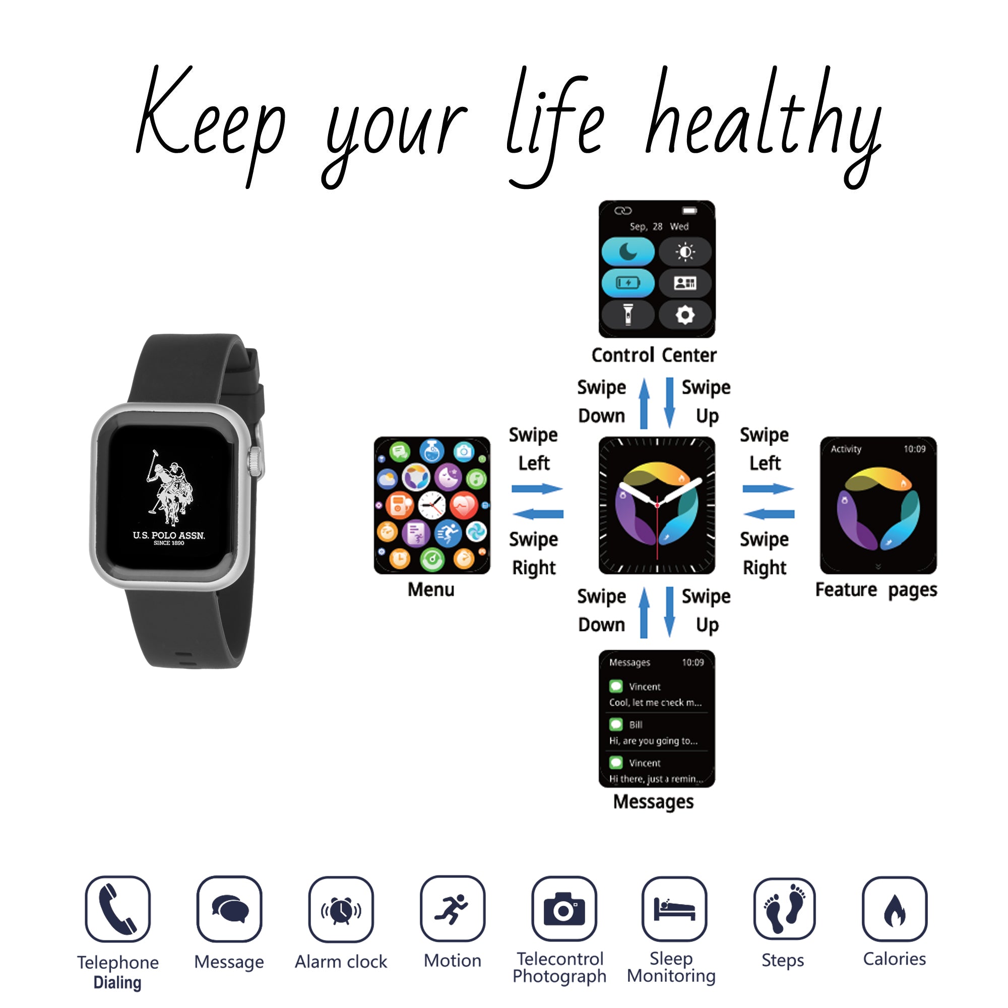 Smartwatch in silicone