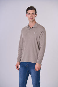 Polo in cotone interlock con logo U.S. Polo Assn.