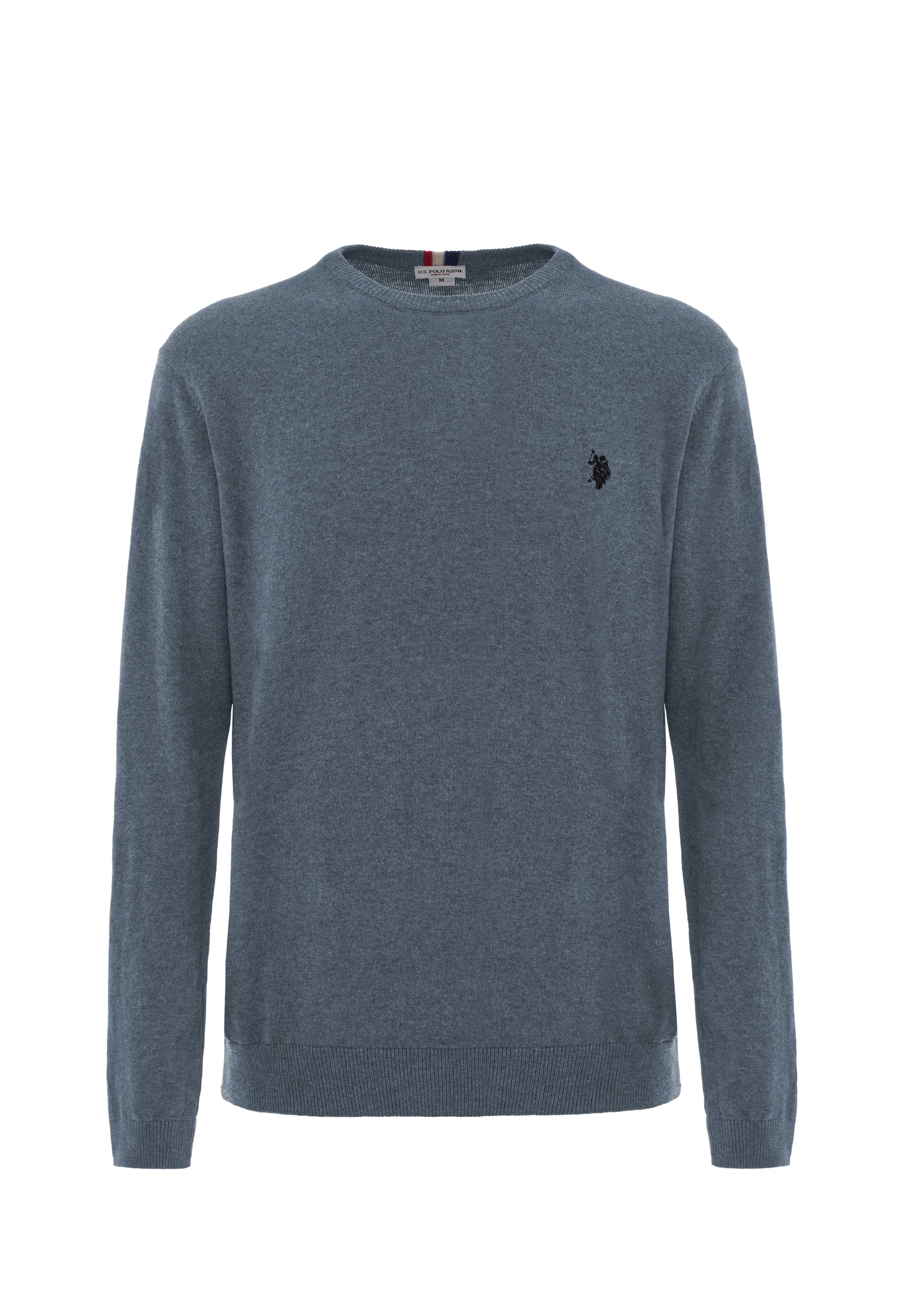 Maglia girocollo cotone cashmere con logo