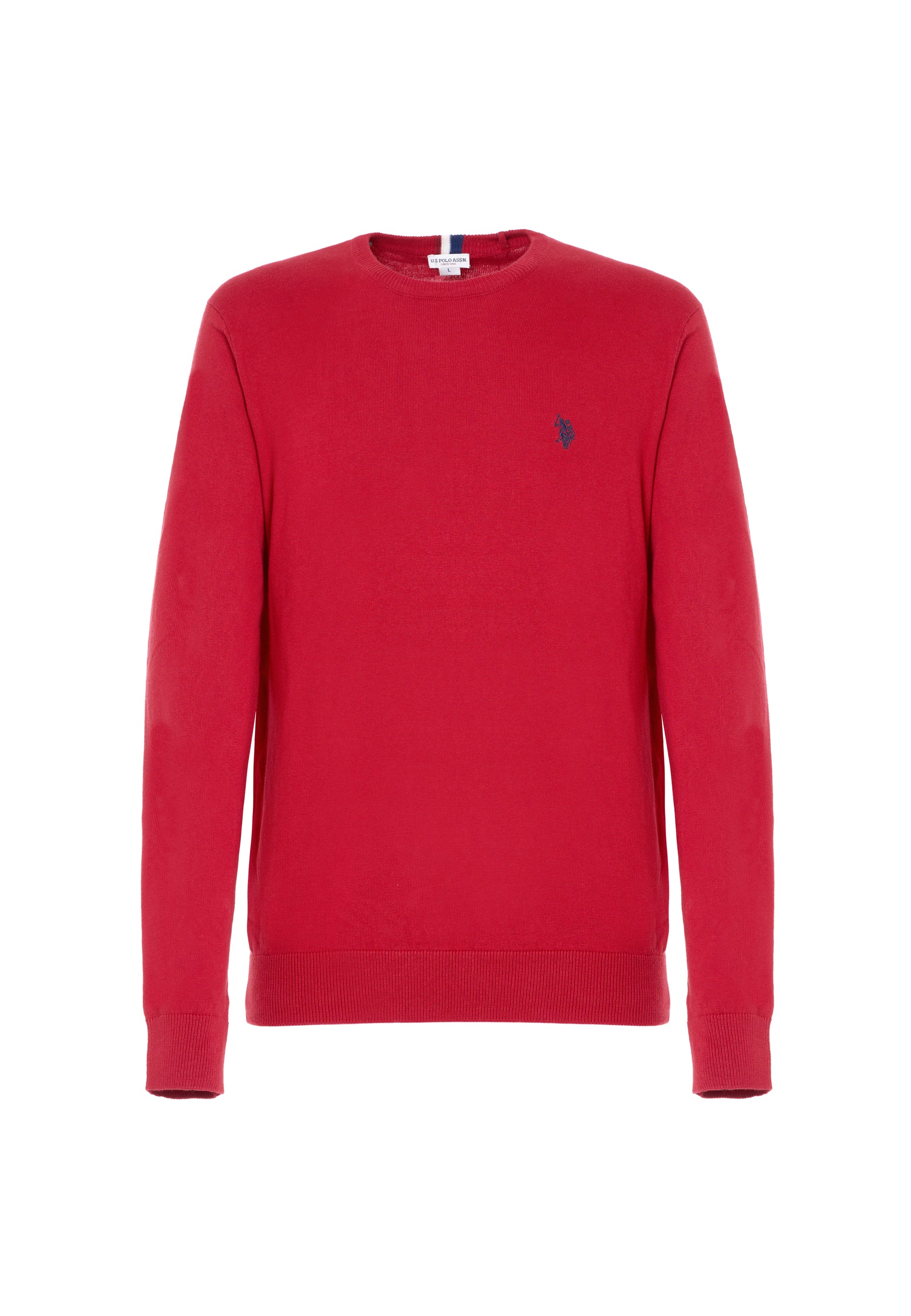 Maglia girocollo cotone cashmere con logo