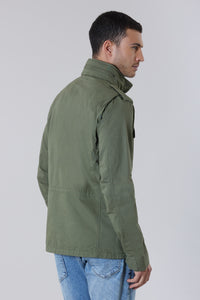 Giacca field in cotone gabardine