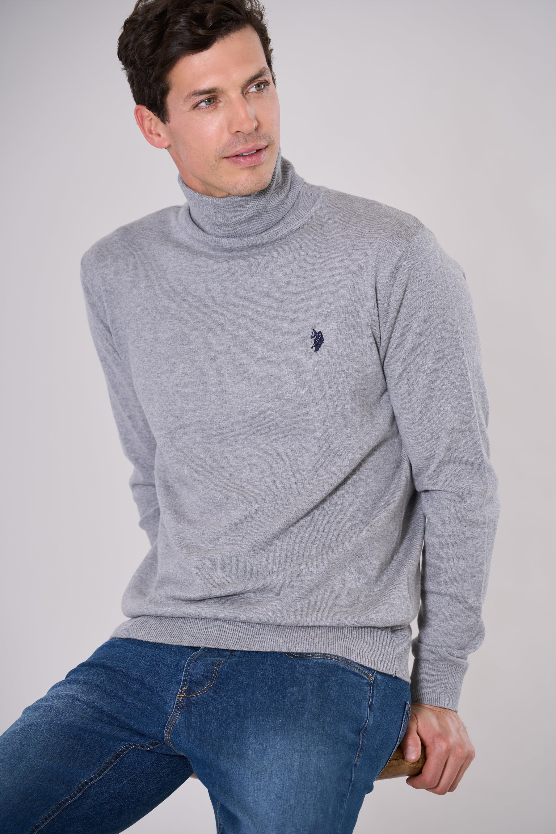 Maglia dolcevita cotone e cashmere U.S. Polo Assn. Italy