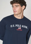 T-shirt maniche lunghe con stampa U.S. Polo Assn.