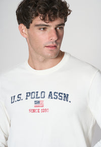 T-shirt maniche lunghe con stampa U.S. Polo Assn.