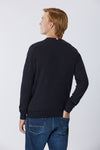 Maglia girocollo cotone e cashmere